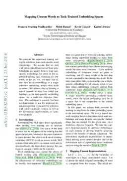 Mapping Unseen Words to Task-Trained Embedding Spaces