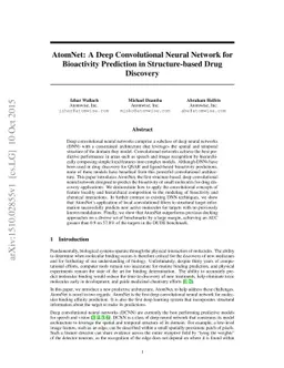 AtomNet: A Deep Convolutional Neural Network for Bioactivity Prediction
  in Structure-based Drug Discovery