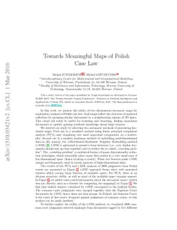 Towards Meaningful Maps of Polish Case Law