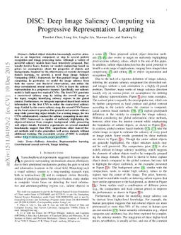 DISC: Deep Image Saliency Computing via Progressive Representation
  Learning