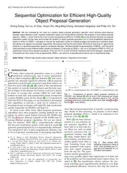 Sequential Optimization for Efficient High-Quality Object Proposal
  Generation