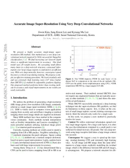 Accurate Image Super-Resolution Using Very Deep Convolutional Networks