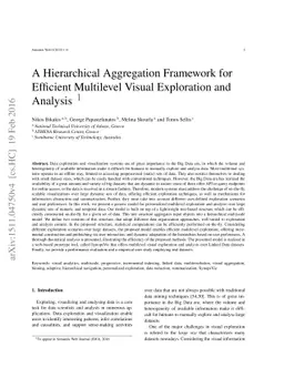 A Hierarchical Aggregation Framework for Efficient Multilevel Visual
  Exploration and Analysis