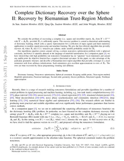 Complete Dictionary Recovery over the Sphere II: Recovery by Riemannian
  Trust-region Method