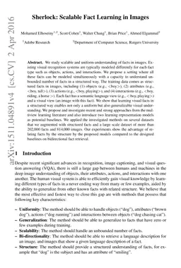 Sherlock: Scalable Fact Learning in Images