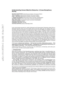 Understanding Human-Machine Networks: A Cross-Disciplinary Survey