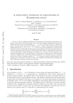 A fixed-point approach to barycenters in Wasserstein space