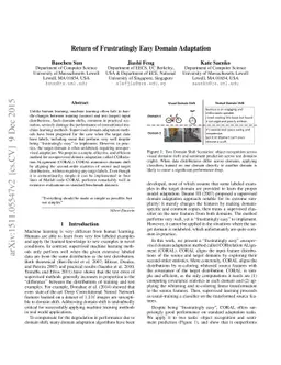 Return of Frustratingly Easy Domain Adaptation