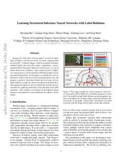 Learning Structured Inference Neural Networks with Label Relations