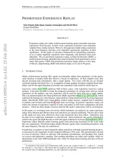 Prioritized Experience Replay