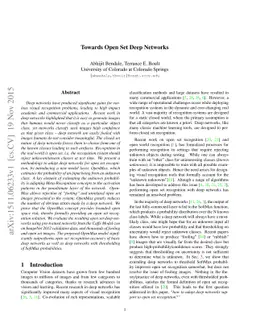 Towards Open Set Deep Networks
