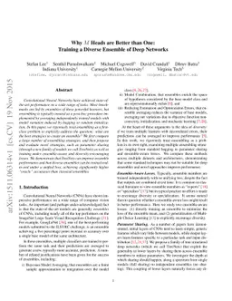 Why M Heads are Better than One: Training a Diverse Ensemble of Deep
  Networks