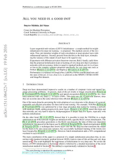 All you need is a good init