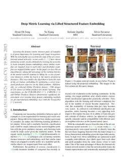 Deep Metric Learning via Lifted Structured Feature Embedding