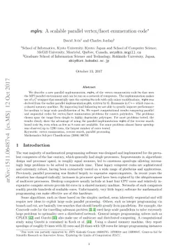 mplrs: A scalable parallel vertex/facet enumeration code