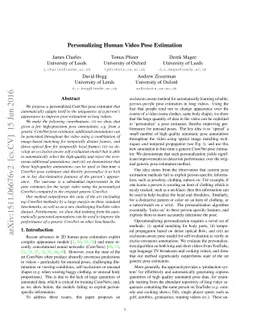 Personalizing Human Video Pose Estimation