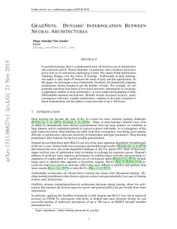 GradNets: Dynamic Interpolation Between Neural Architectures