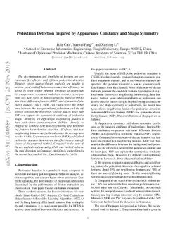 Pedestrian Detection Inspired by Appearance Constancy and Shape Symmetry
