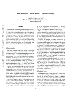 The Multiverse Loss for Robust Transfer Learning
