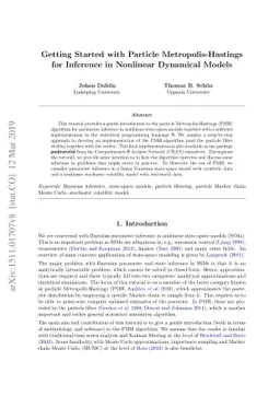 Getting Started with Particle Metropolis-Hastings for Inference in
  Nonlinear Dynamical Models