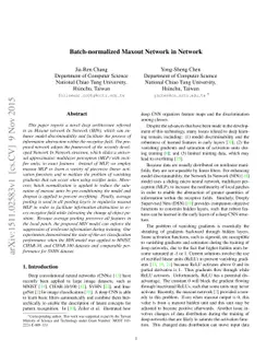 Batch-normalized Maxout Network in Network