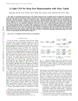 A Light CNN for Deep Face Representation with Noisy Labels