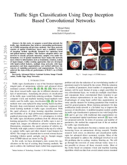 Traffic Sign Classification Using Deep Inception Based Convolutional
  Networks