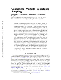 Generalized Multiple Importance Sampling