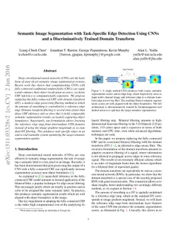 Semantic Image Segmentation with Task-Specific Edge Detection Using CNNs
  and a Discriminatively Trained Domain Transform