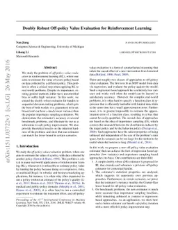 Doubly Robust Off-policy Value Evaluation for Reinforcement Learning