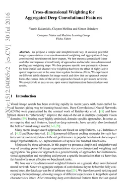 Cross-dimensional Weighting for Aggregated Deep Convolutional Features