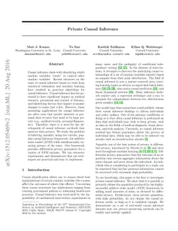 Private Causal Inference