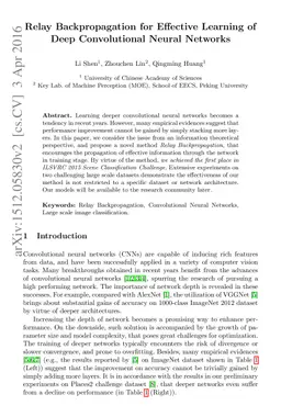 Relay Backpropagation for Effective Learning of Deep Convolutional
  Neural Networks