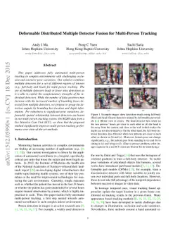 Deformable Distributed Multiple Detector Fusion for Multi-Person
  Tracking