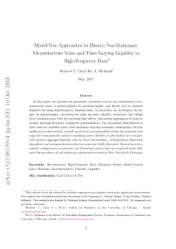 Model-Free Approaches to Discern Non-Stationary Microstructure Noise and
  Time-Varying Liquidity in High-Frequency Data