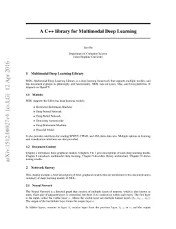 A C++ library for Multimodal Deep Learning
