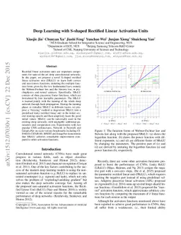 Deep Learning with S-shaped Rectified Linear Activation Units
