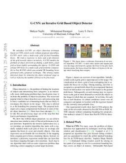 G-CNN: an Iterative Grid Based Object Detector