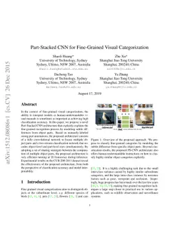 Part-Stacked CNN for Fine-Grained Visual Categorization