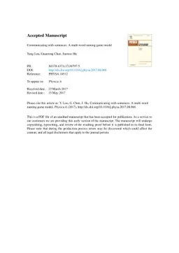 Communicating with sentences: A multi-word naming game model