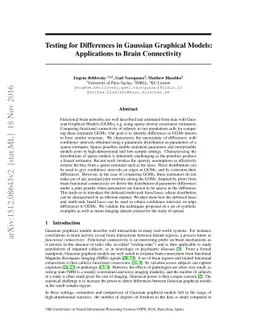 Testing for Differences in Gaussian Graphical Models: Applications to
  Brain Connectivity