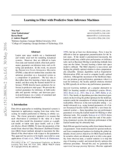 Learning to Filter with Predictive State Inference Machines