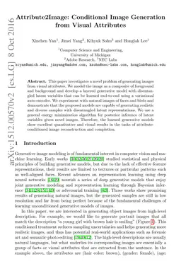 Attribute2Image: Conditional Image Generation from Visual Attributes