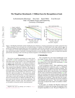 The MegaFace Benchmark: 1 Million Faces for Recognition at Scale