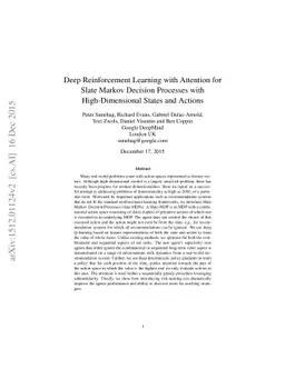 Deep Reinforcement Learning with Attention for Slate Markov Decision
  Processes with High-Dimensional States and Actions
