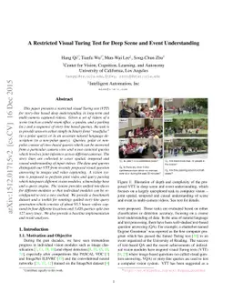 A Restricted Visual Turing Test for Deep Scene and Event Understanding