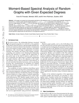 Moment-Based Spectral Analysis of Random Graphs with Given Expected
  Degrees