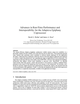 Advances in Run-Time Performance and Interoperability for the Adapteva
  Epiphany Coprocessor