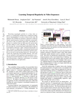 Learning Temporal Regularity in Video Sequences