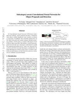 Subcategory-aware Convolutional Neural Networks for Object Proposals and
  Detection